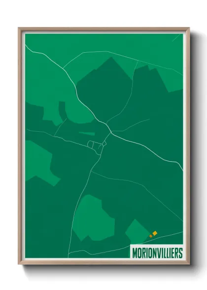 Une affiche de carte sur Morionvilliers
