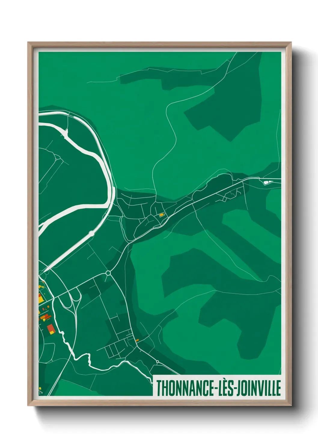 Un poster carte Thonnance-lès-Joinville
