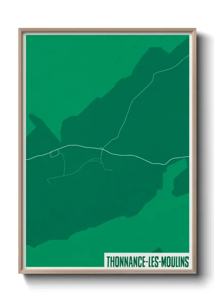 Une affiche de carte sur Thonnance-les-Moulins