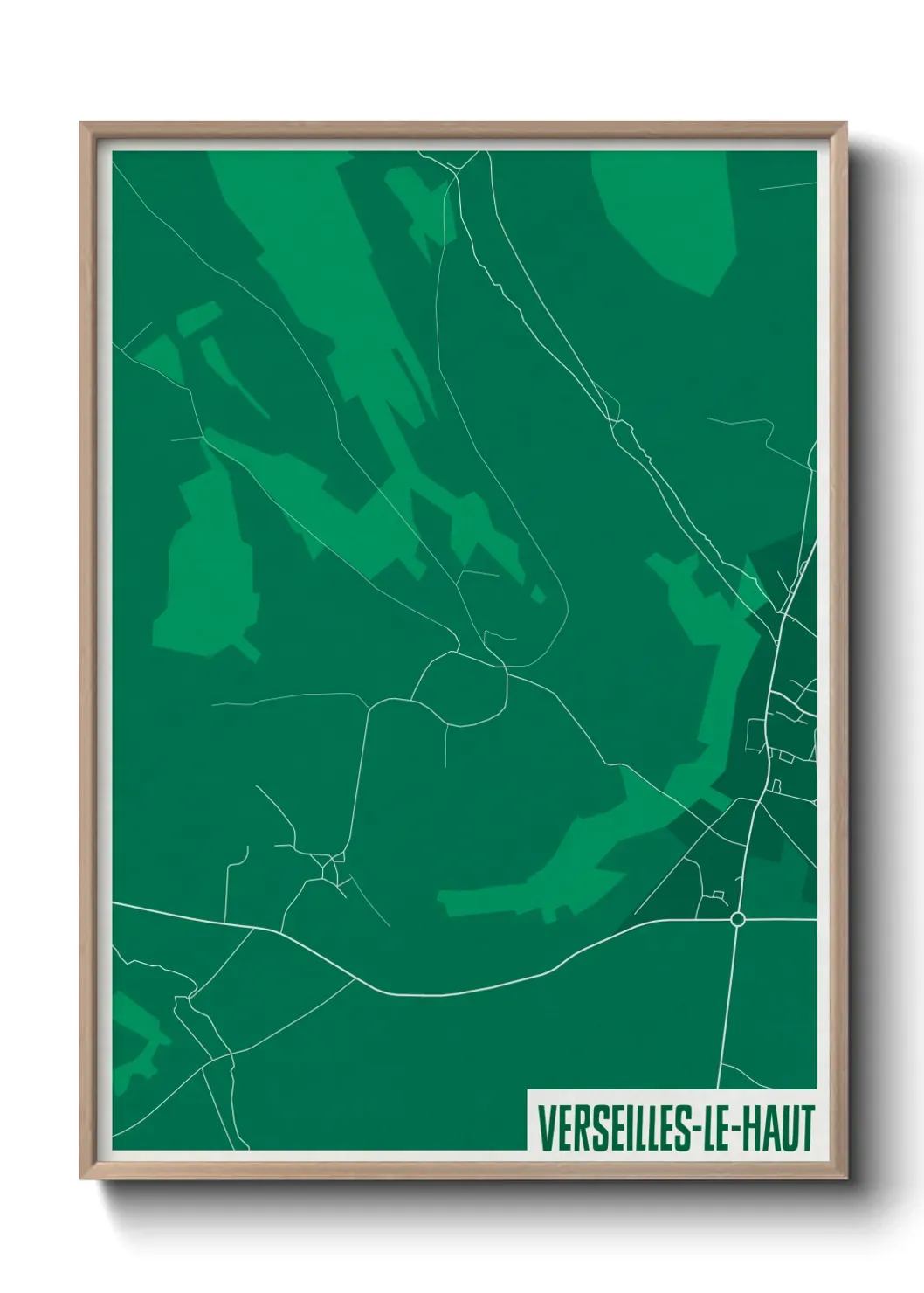 Un poster carteVerseilles-le-Haut