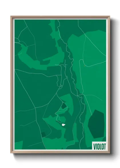 Une affiche de carte sur Violot