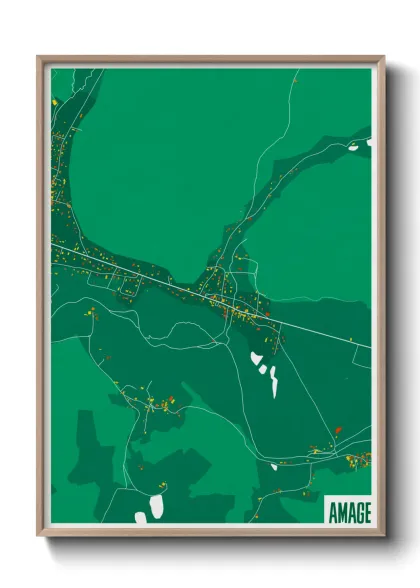 Une affiche de carte sur Amage
