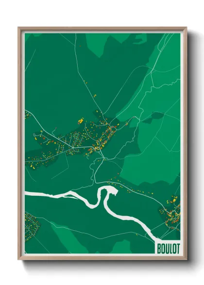 Une affiche de carte sur Boulot