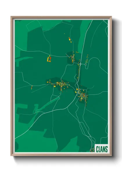 Une affiche de carte sur Clans