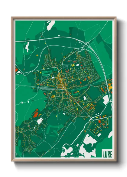 Une affiche de carte sur Lure