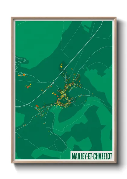 Une affiche de carte sur Mailley-et-Chazelot