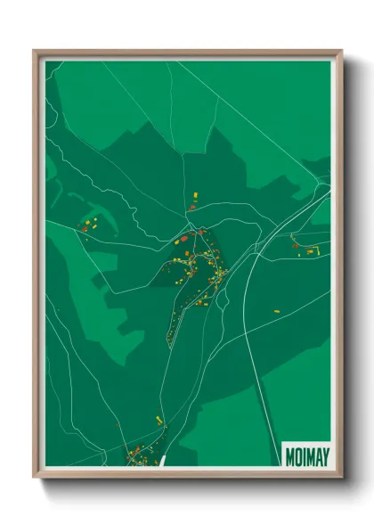 Une affiche de carte sur Moimay