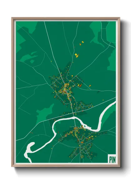 Une affiche de carte sur Pin