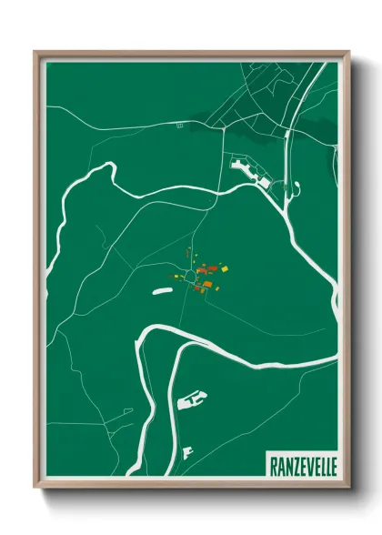 Une affiche de carte sur Ranzevelle