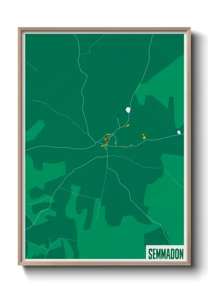 Une affiche de carte sur Semmadon