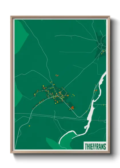 Une affiche de carte sur Thieffrans