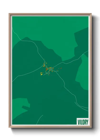 Une affiche de carte sur Vilory