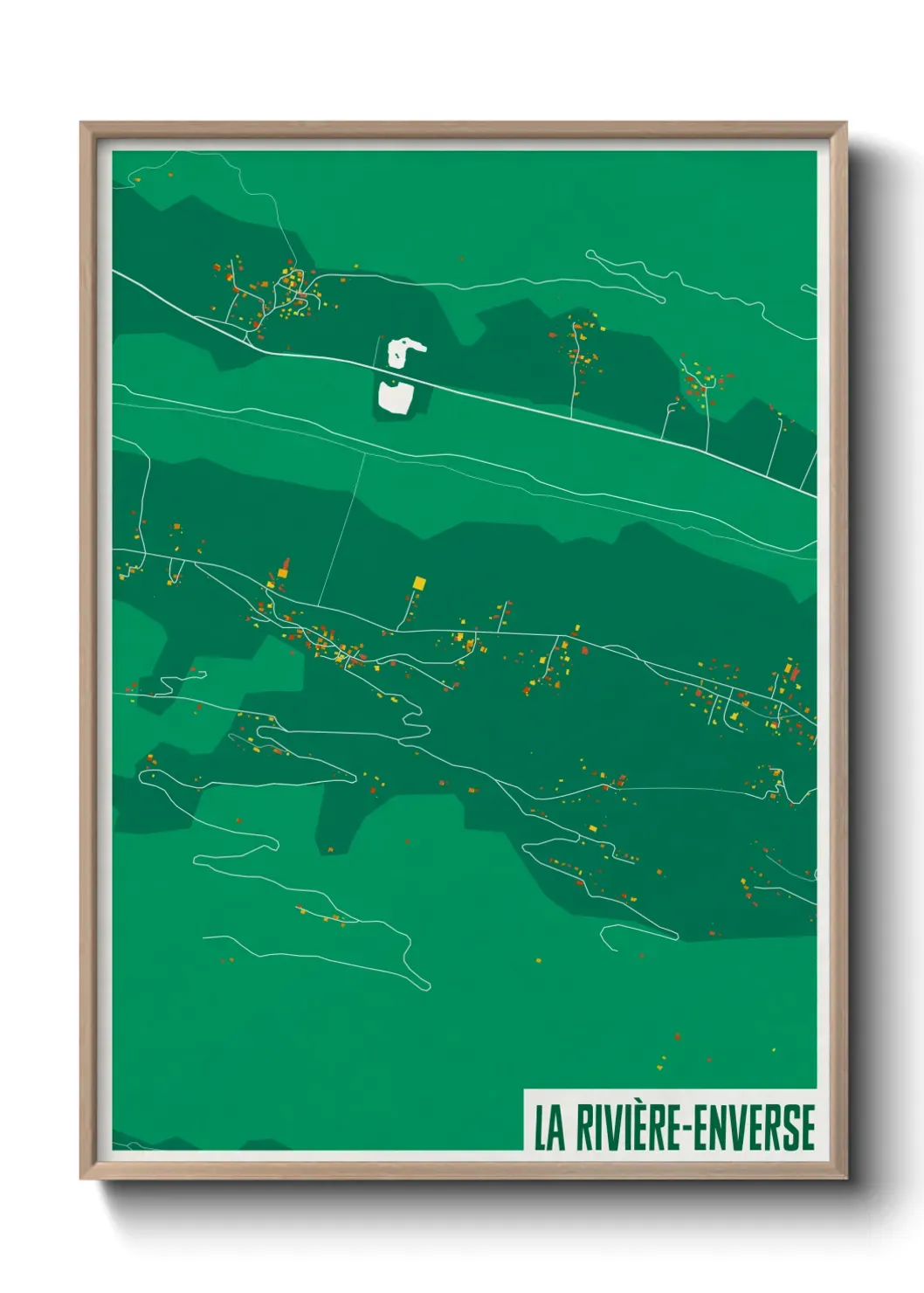 Un poster carteLa Rivière-Enverse