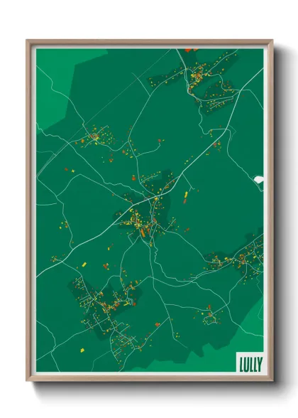 Une affiche de carte sur Lully