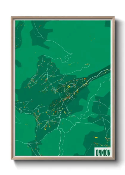 Une affiche de carte sur Onnion