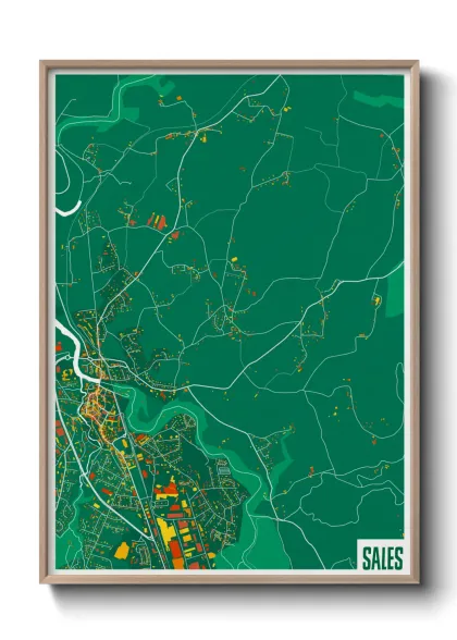 Une affiche de carte sur Sales