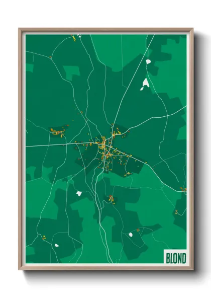 Une affiche de carte sur Blond