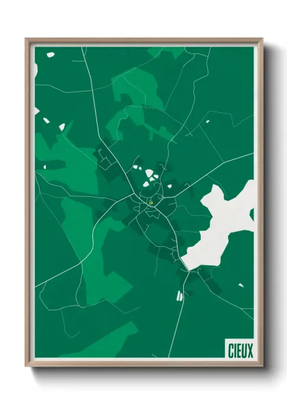 Une affiche de carte sur Cieux