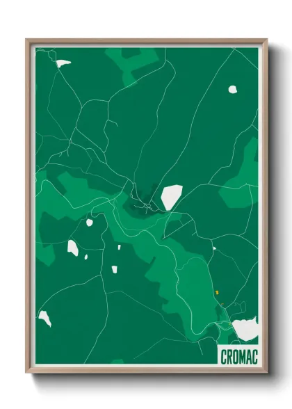 Une affiche de carte sur Cromac