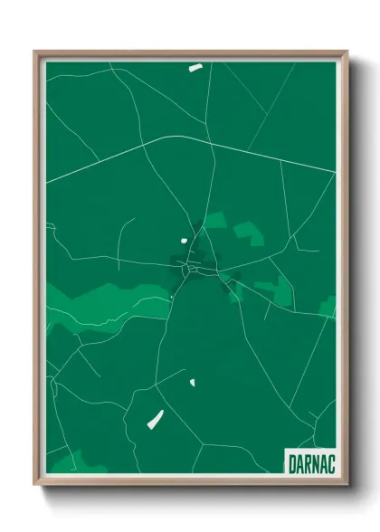 Une affiche de carte sur Darnac
