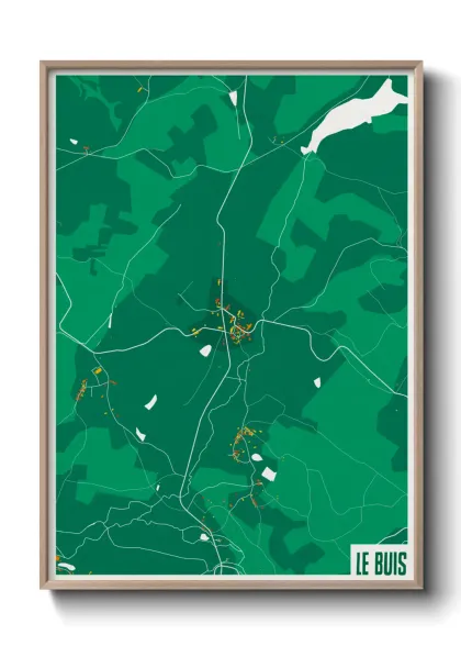 Une affiche de carte sur Le Buis