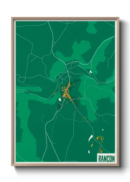Une affiche de carte sur Rancon