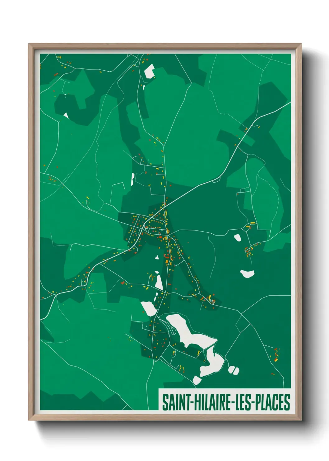 Un poster carteSaint-Hilaire-les-Places