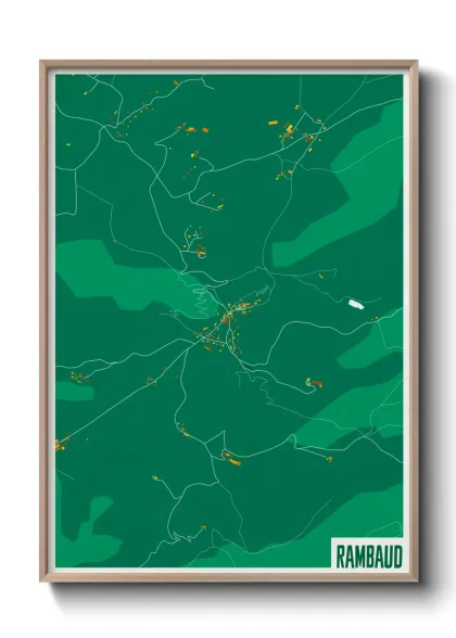 Une affiche de carte sur Rambaud