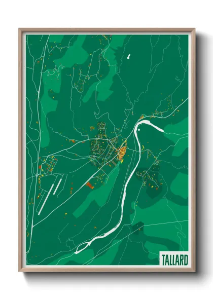 Une affiche de carte sur Tallard