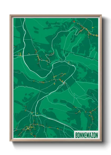 Une affiche de carte sur Bonnemazon