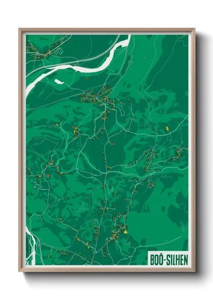 Une affiche de carte sur Boô-Silhen