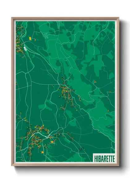 Une affiche de carte sur Hibarette