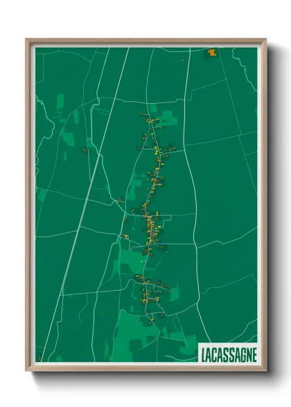 Une affiche de carte sur Lacassagne