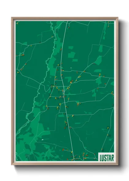 Une affiche de carte sur Lustar