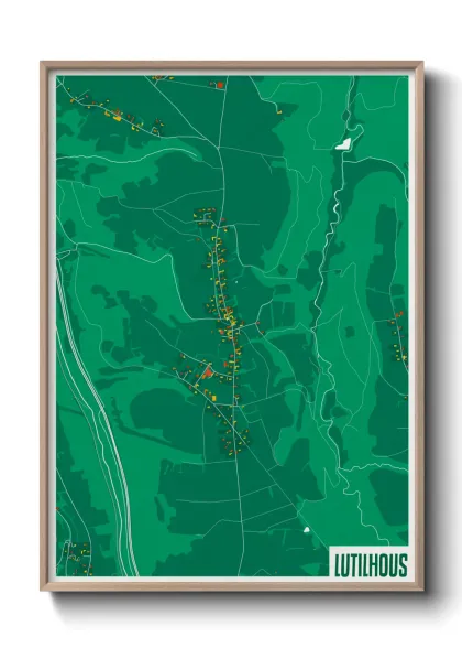 Une affiche de carte sur Lutilhous