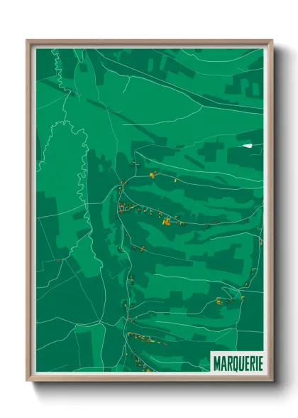 Une affiche de carte sur Marquerie