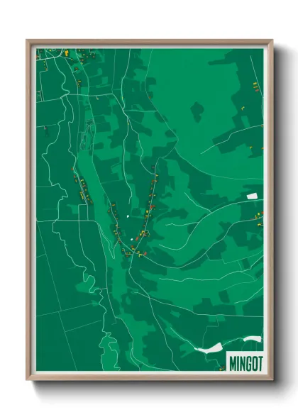 Une affiche de carte sur Mingot