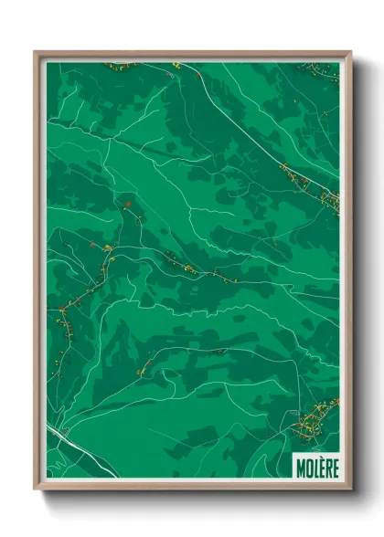 Une affiche de carte sur Molère