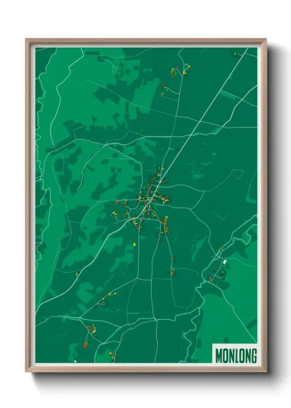 Une affiche de carte sur Monlong