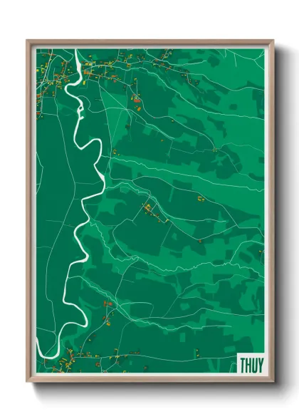 Une affiche de carte sur Thuy