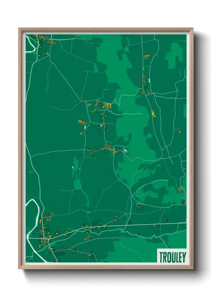 Une affiche de carte sur Trouley
