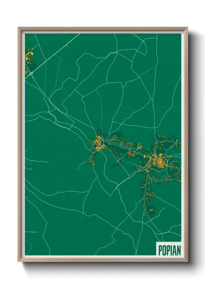 Une affiche de carte sur Popian