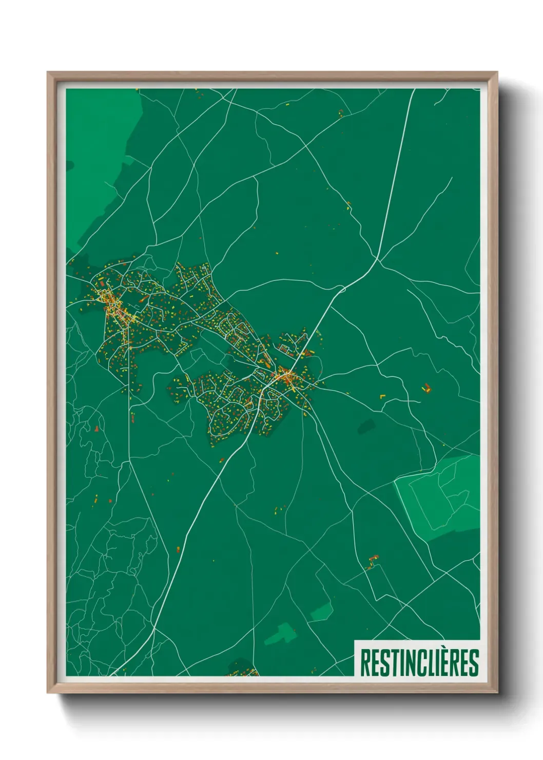 Un poster carteRestinclières