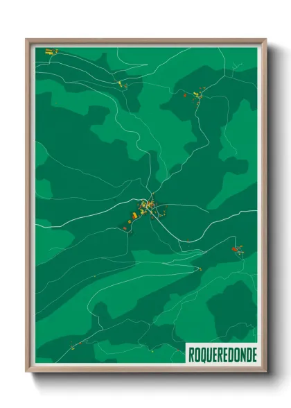 Une affiche de carte sur Roqueredonde
