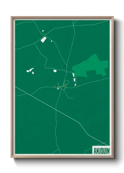 Une affiche de carte sur Anjouin