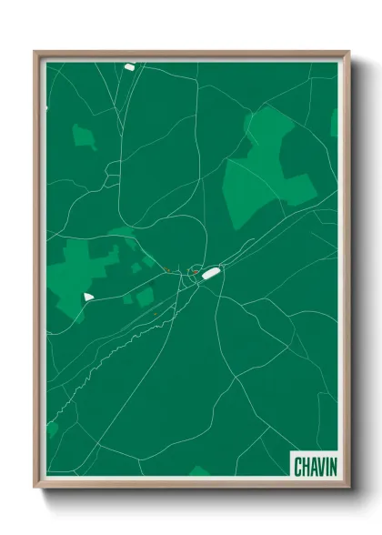 Une affiche de carte sur Chavin