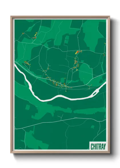 Une affiche de carte sur Chitray