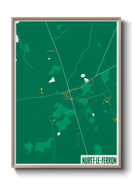 Une affiche de carte sur Nuret-le-Ferron