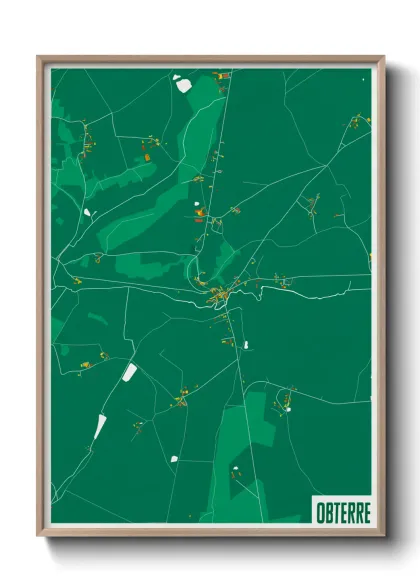 Une affiche de carte sur Obterre