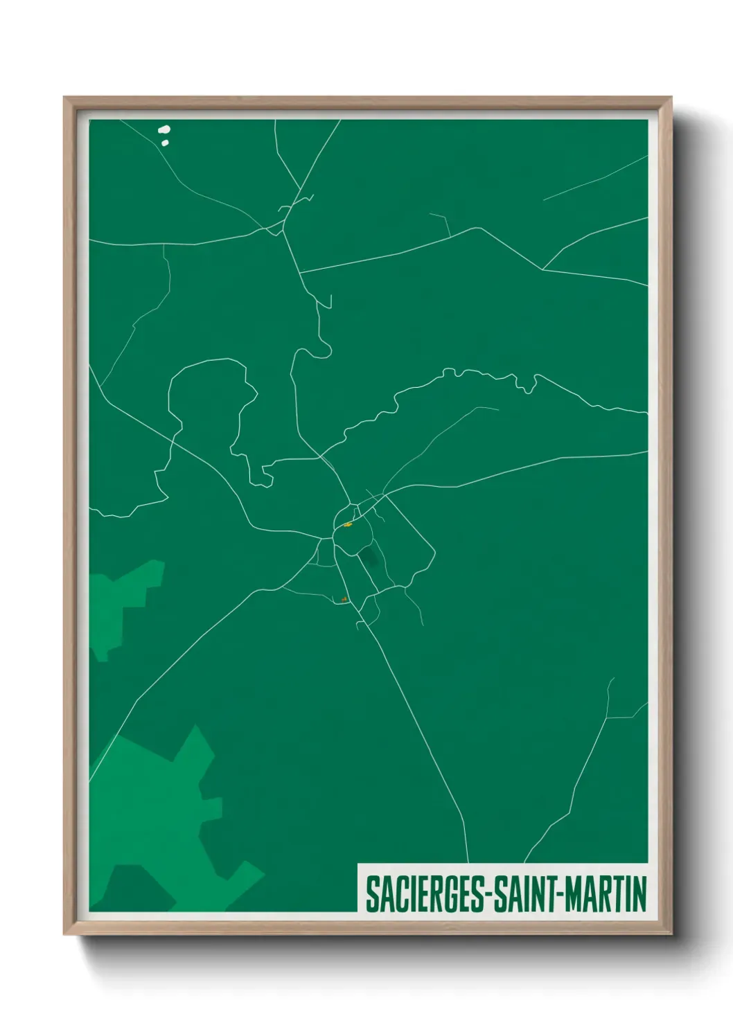 Un poster carteSacierges-Saint-Martin